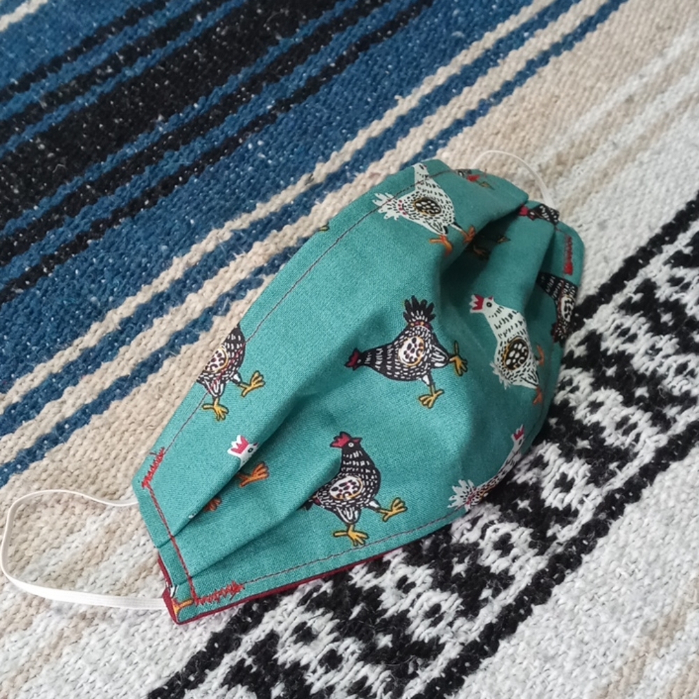 3/20 Chicken Cloth Face Mask - Picture 3 of 7